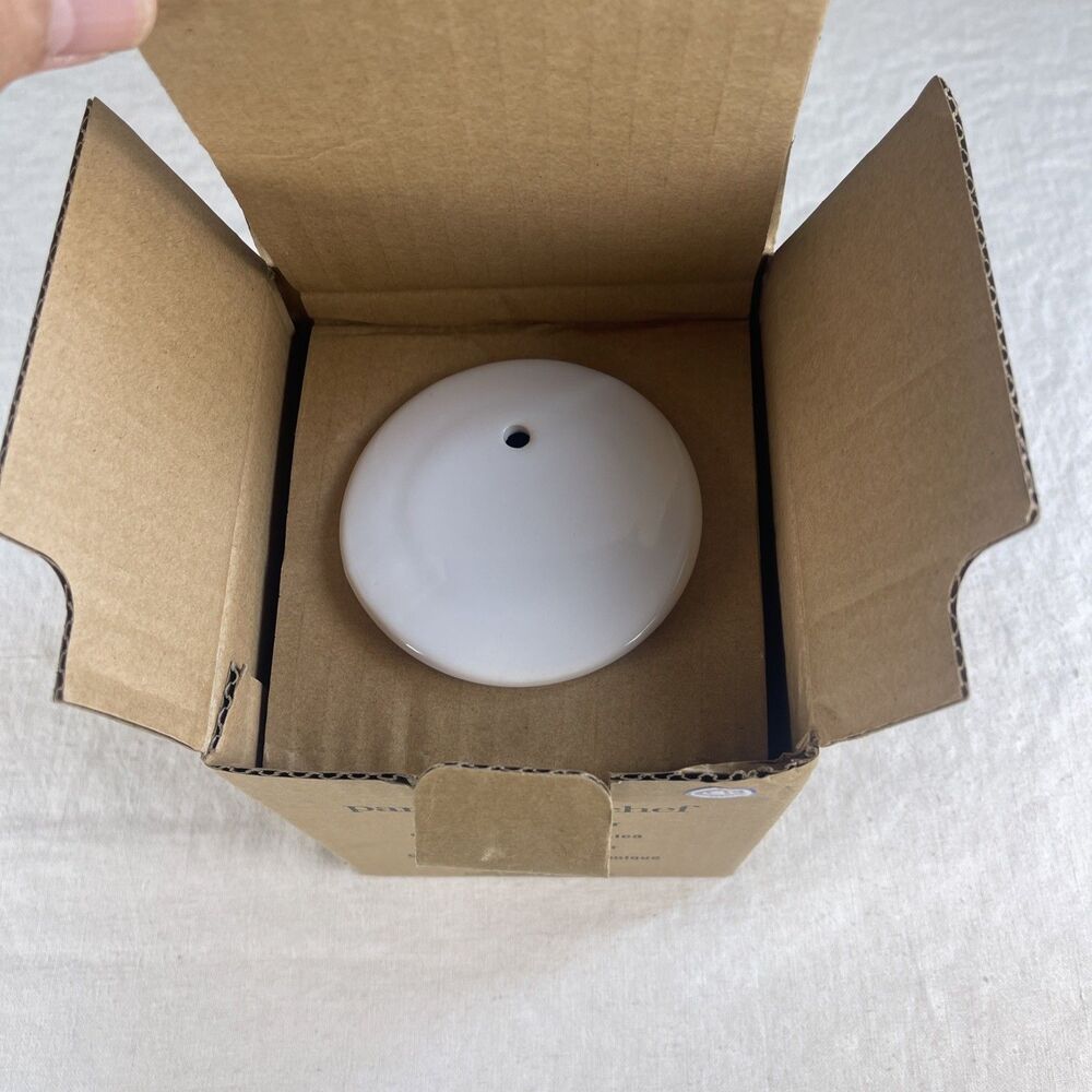 NIOB Pampered Chef Ceramic Egg Cooker #1529 White W/Grey Band W/Manual - Picture 6 of 8